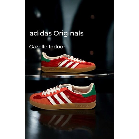 adidas Originals Gazelle Indoor Olympics Better Scarlet Gum Men's Size 10 IF9641